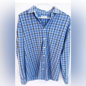 Peter Millar Summer Comfort Long Sleeve Button Down Men’s Size Large
